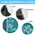 Teal Hibiscus Turle Spare Tire Cover Hawaiian Style Tribal Tapa Pattern