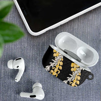 Puakenikeni and Maile Lei AirPods Case Black Double Strand Lei - Polynesian Pride