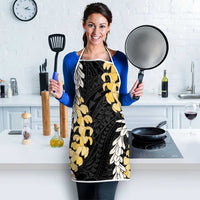 Puakenikeni and Maile Lei Apron Black Double Strand Lei - Polynesian Pride
