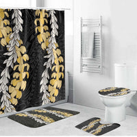Puakenikeni and Maile Lei Bathroom Set Black Double Strand Lei - Polynesian Pride