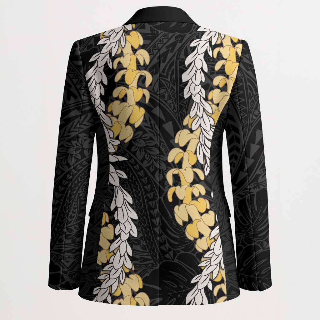 Puakenikeni and Maile Lei Blazer Black Double Strand Lei - Polynesian Pride