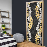 Puakenikeni and Maile Lei Door Cover Black Double Strand Lei - Polynesian Pride