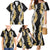 Puakenikeni and Maile Lei Family Matching Mermaid Dress and Hawaiian Shirt Black Double Strand Lei