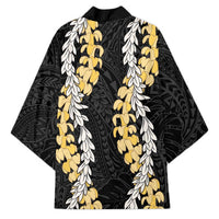 Puakenikeni and Maile Lei Kimono Black Double Strand Lei - Polynesian Pride