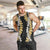 Puakenikeni and Maile Lei Men Tank Top Black Double Strand Lei