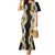 Puakenikeni and Maile Lei Mermaid Dress Black Double Strand Lei