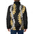 Puakenikeni and Maile Lei Padded Jacket Black Double Strand Lei - Polynesian Pride