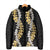 Puakenikeni and Maile Lei Padded Jacket Black Double Strand Lei - Polynesian Pride