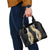 Puakenikeni and Maile Lei Shoulder Handbag Black Double Strand Lei