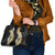 Puakenikeni and Maile Lei Shoulder Handbag Black Double Strand Lei