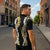 Puakenikeni and Maile Lei Zipper Polo Shirt Black Double Strand Lei - Polynesian Pride