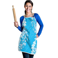 Puakenikeni and Maile Lei Apron Blue Double Strand Lei - Polynesian Pride