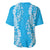 Puakenikeni and Maile Lei Baseball Jersey Blue Double Strand Lei