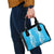 Puakenikeni and Maile Lei Shoulder Handbag Blue Double Strand Lei