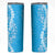 Puakenikeni and Maile Lei Skinny Tumbler Blue Double Strand Lei