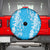 Puakenikeni and Maile Lei Spare Tire Cover Blue Double Strand Lei