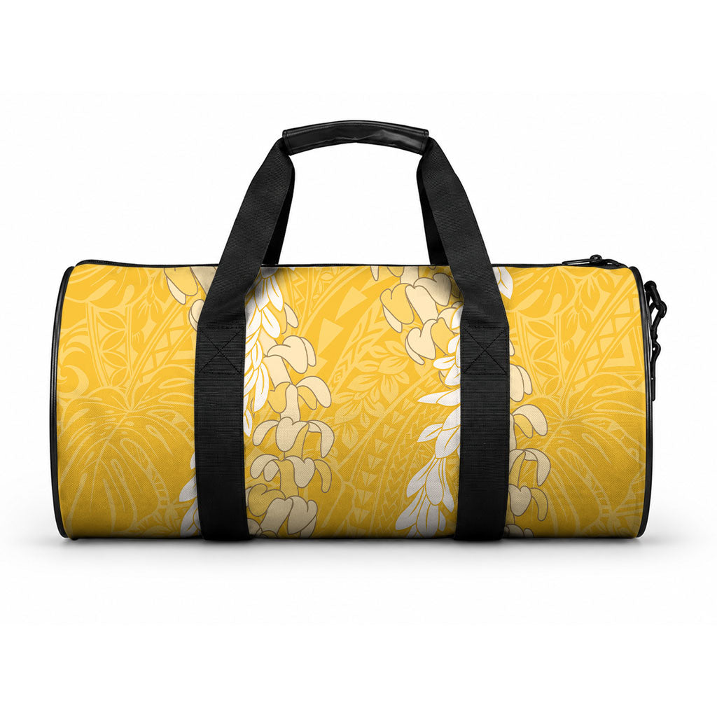 Puakenikeni and Maile Lei Duffle Bag Gold Double Strand Lei LT9 One size Gold - Polynesian Pride