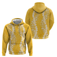 Puakenikeni and Maile Lei Hoodie Gold Double Strand Lei