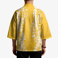 Puakenikeni and Maile Lei Kimono Gold Double Strand Lei - Polynesian Pride