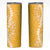 Puakenikeni and Maile Lei Skinny Tumbler Gold Double Strand Lei