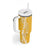 Puakenikeni and Maile Lei Tumbler With Handle Gold Double Strand Lei