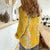 Puakenikeni and Maile Lei Women Casual Shirt Gold Double Strand Lei