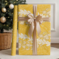 Puakenikeni and Maile Lei Wrapping Paper Gold Double Strand Lei - Polynesian Pride