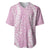 Puakenikeni and Maile Lei Baseball Jersey Pink Double Strand Lei