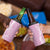 Puakenikeni and Maile Lei 4 in 1 Can Cooler Tumbler Pink Double Strand Lei