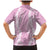 Puakenikeni and Maile Lei Family Matching Mermaid Dress and Hawaiian Shirt Pink Double Strand Lei
