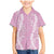Puakenikeni and Maile Lei Family Matching Mermaid Dress and Hawaiian Shirt Pink Double Strand Lei