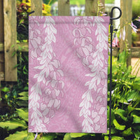 Puakenikeni and Maile Lei Garden Flag Pink Double Strand Lei