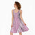 Puakenikeni and Maile Lei Midi Dress Pink Double Strand Lei - Polynesian Pride