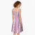 Puakenikeni and Maile Lei Midi Dress Pink Double Strand Lei - Polynesian Pride