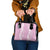 Puakenikeni and Maile Lei Shoulder Handbag Pink Double Strand Lei