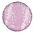 Puakenikeni and Maile Lei Spare Tire Cover Pink Double Strand Lei