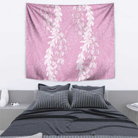 Puakenikeni and Maile Lei Tapestry Pink Double Strand Lei