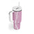 Puakenikeni and Maile Lei Tumbler With Handle Pink Double Strand Lei