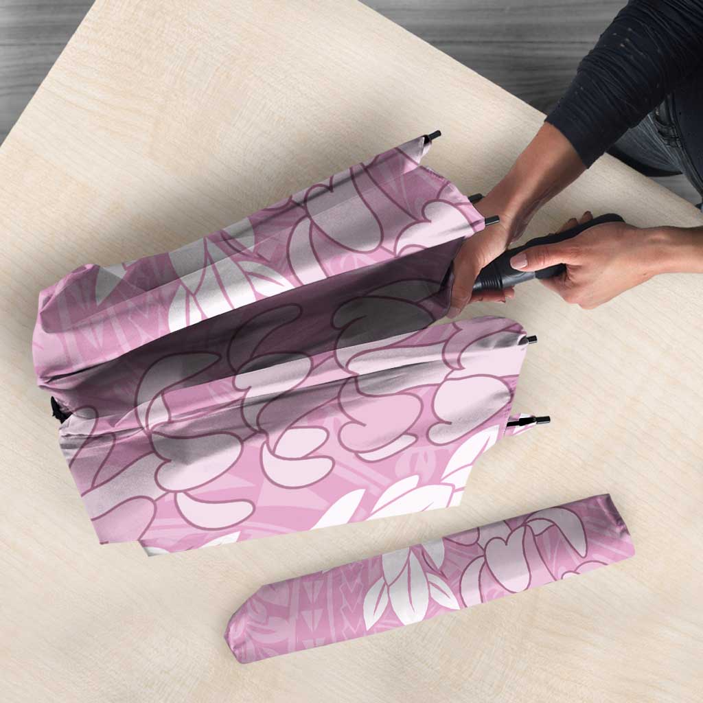 Puakenikeni and Maile Lei Umbrella Pink Double Strand Lei - Polynesian Pride