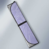 Puakenikeni and Maile Lei Auto Sun Shade Purple Double Strand Lei - Polynesian Pride