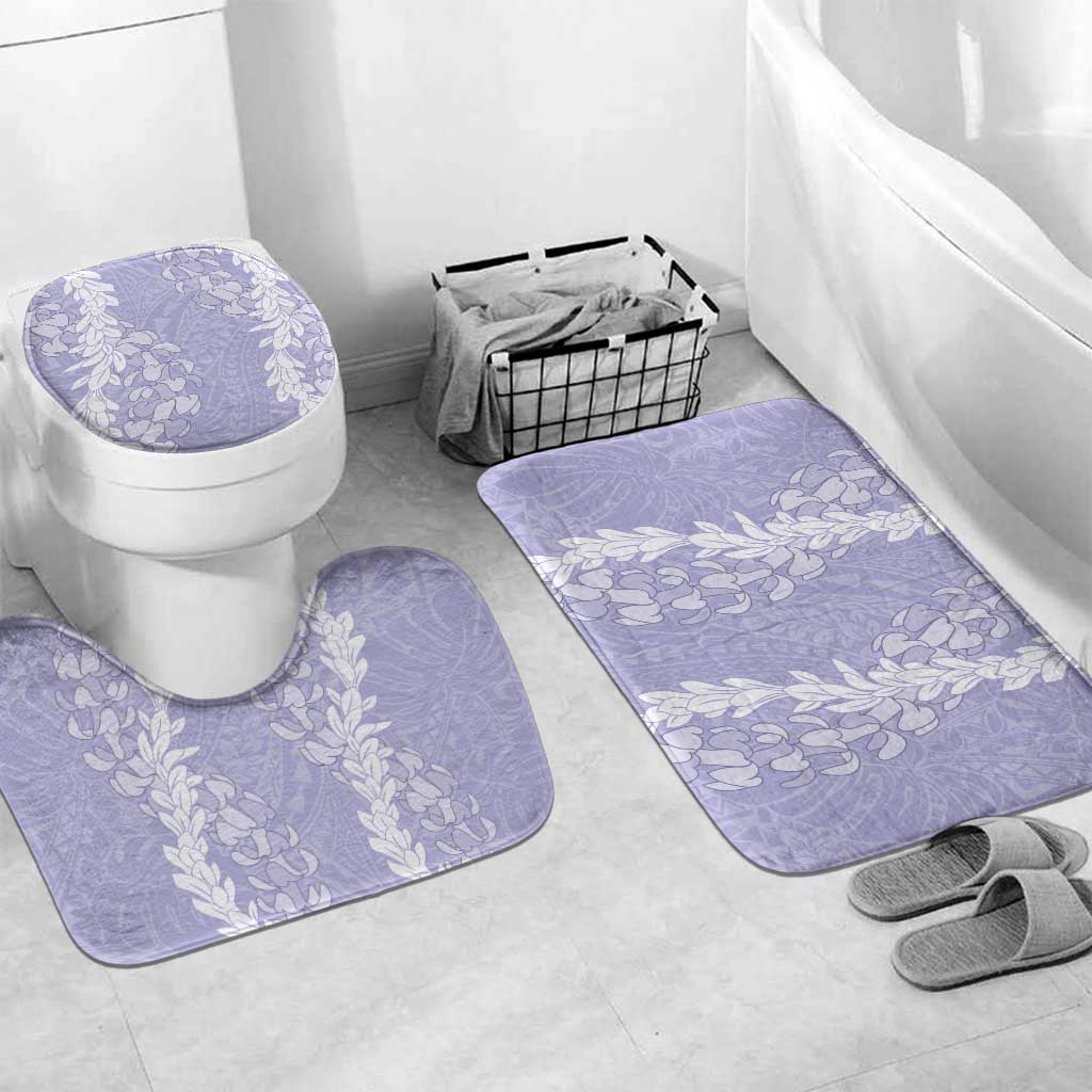 Puakenikeni and Maile Lei Bathroom Set Purple Double Strand Lei - Polynesian Pride