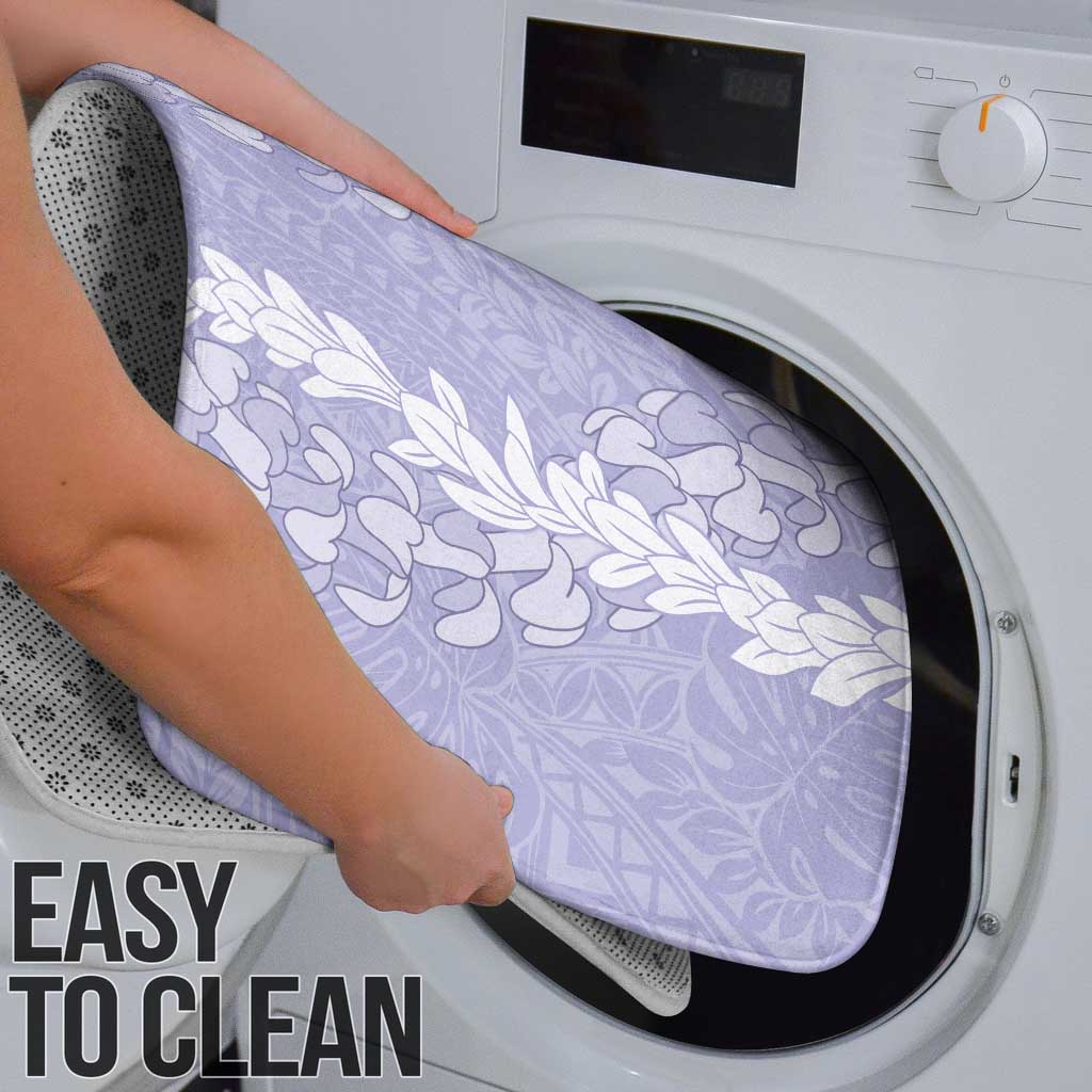 Puakenikeni and Maile Lei Bathroom Set Purple Double Strand Lei - Polynesian Pride