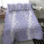 Puakenikeni and Maile Lei Bedding Set Purple Double Strand Lei