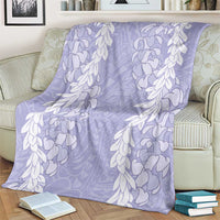 Puakenikeni and Maile Lei Blanket Purple Double Strand Lei