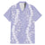 Puakenikeni and Maile Lei Family Matching Mermaid Dress and Hawaiian Shirt Purple Double Strand Lei