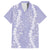Puakenikeni and Maile Lei Family Matching Short Sleeve Bodycon Dress and Hawaiian Shirt Purple Double Strand Lei