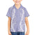 Puakenikeni and Maile Lei Family Matching Short Sleeve Bodycon Dress and Hawaiian Shirt Purple Double Strand Lei