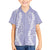 Puakenikeni and Maile Lei Family Matching Tank Maxi Dress and Hawaiian Shirt Purple Double Strand Lei