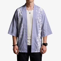 Puakenikeni and Maile Lei Kimono Purple Double Strand Lei - Polynesian Pride