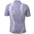 Puakenikeni and Maile Lei Polo Shirt Purple Double Strand Lei